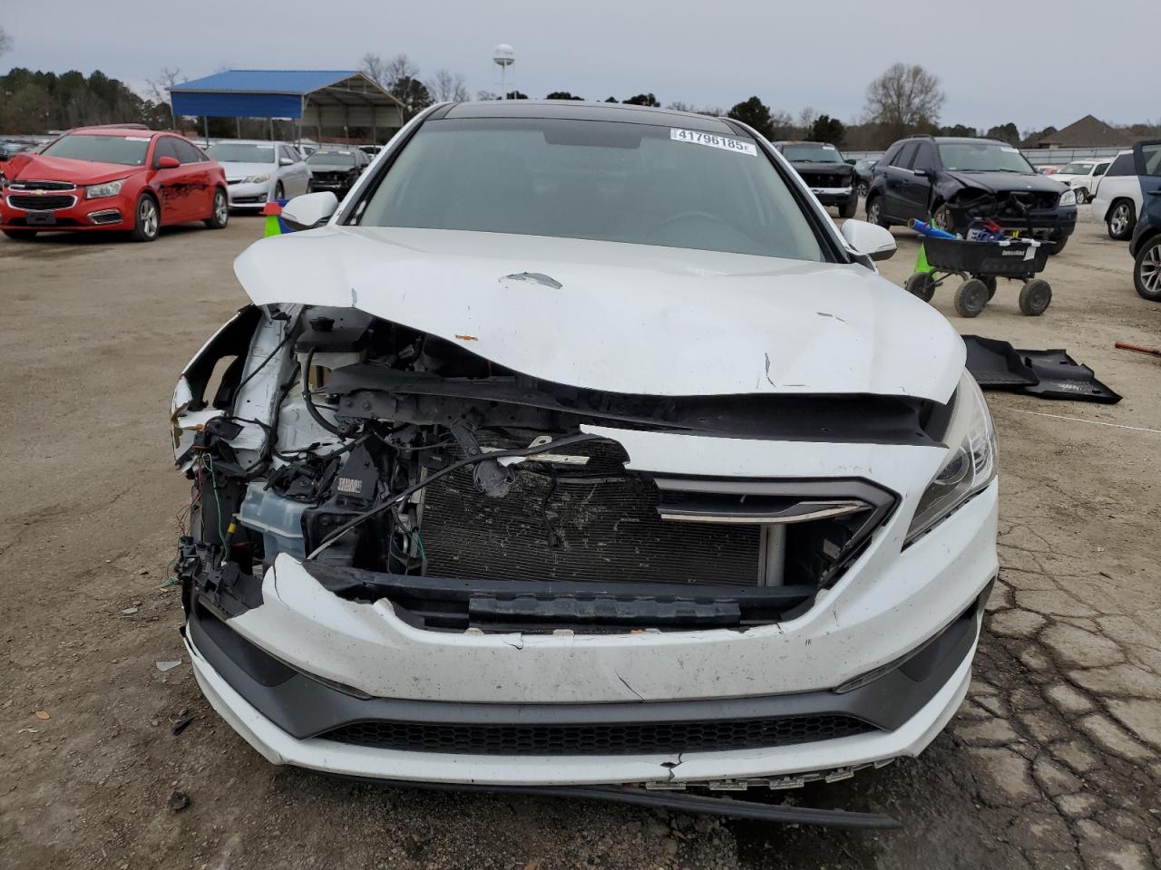 2016 Hyundai Sonata VIN 5NPE34AFXGH391369 Copart auction photo, front end / minor dent/scratches damage thumbnail 5
