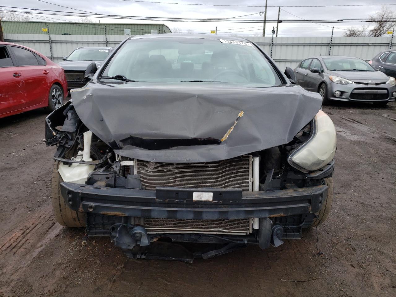 2013 Hyundai Elantra VIN KMHDH4AE6DU757491 Copart auction photo, front end / minor dent/scratches damage thumbnail 5