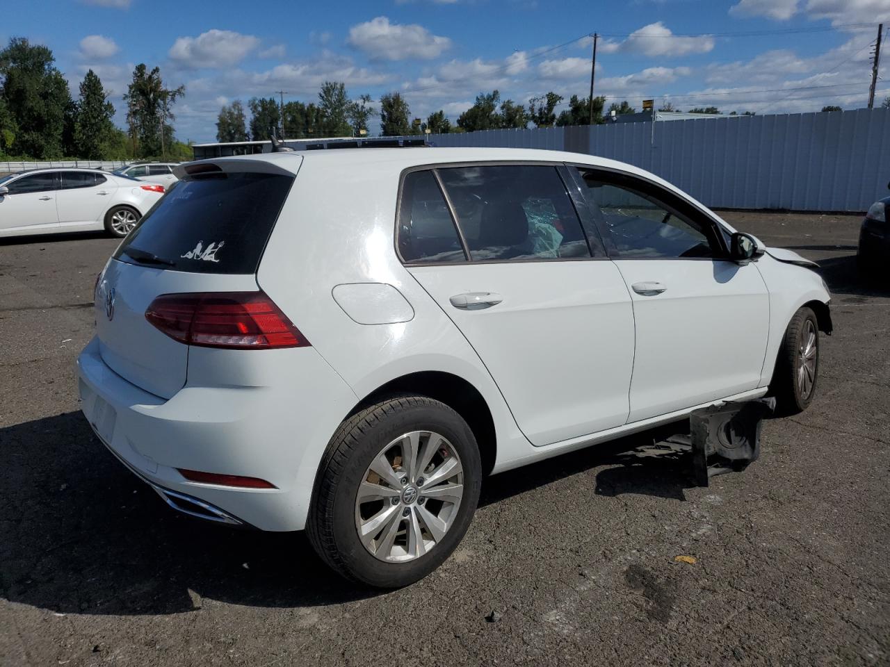2020 Volkswagen Golf VIN 3VWG57AU1LM003319 Copart auction photo, front end / side damage thumbnail 3