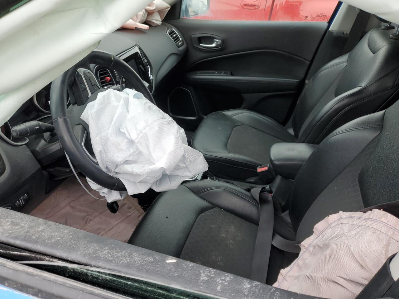2019 Jeep Compass VIN 3C4NJDBB6KT781301 Copart auction photo, front end / side damage thumbnail 7