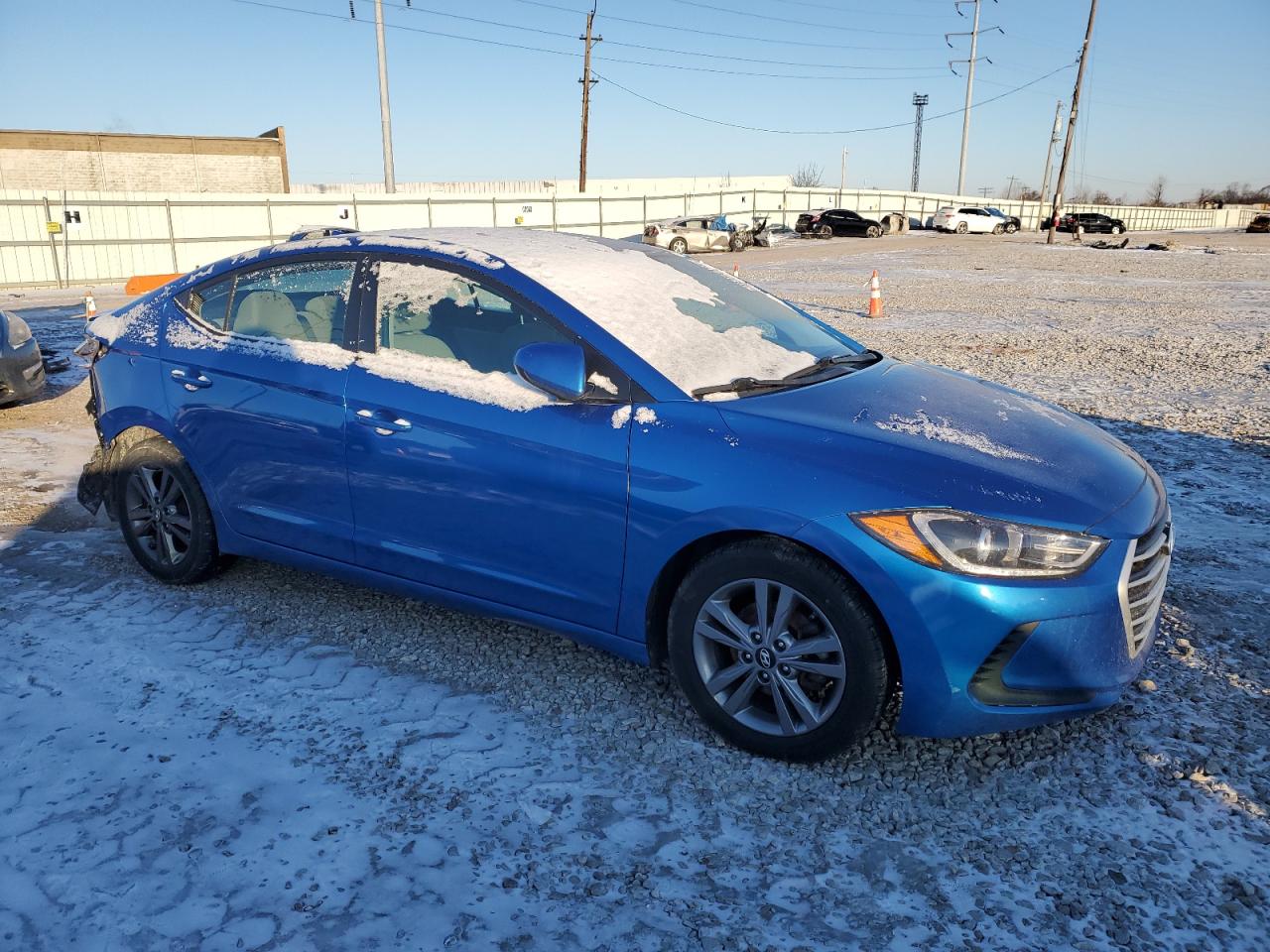 2017 Hyundai Elantra VIN 5NPD84LF7HH107806 Copart auction photo, rear end damage thumbnail 4
