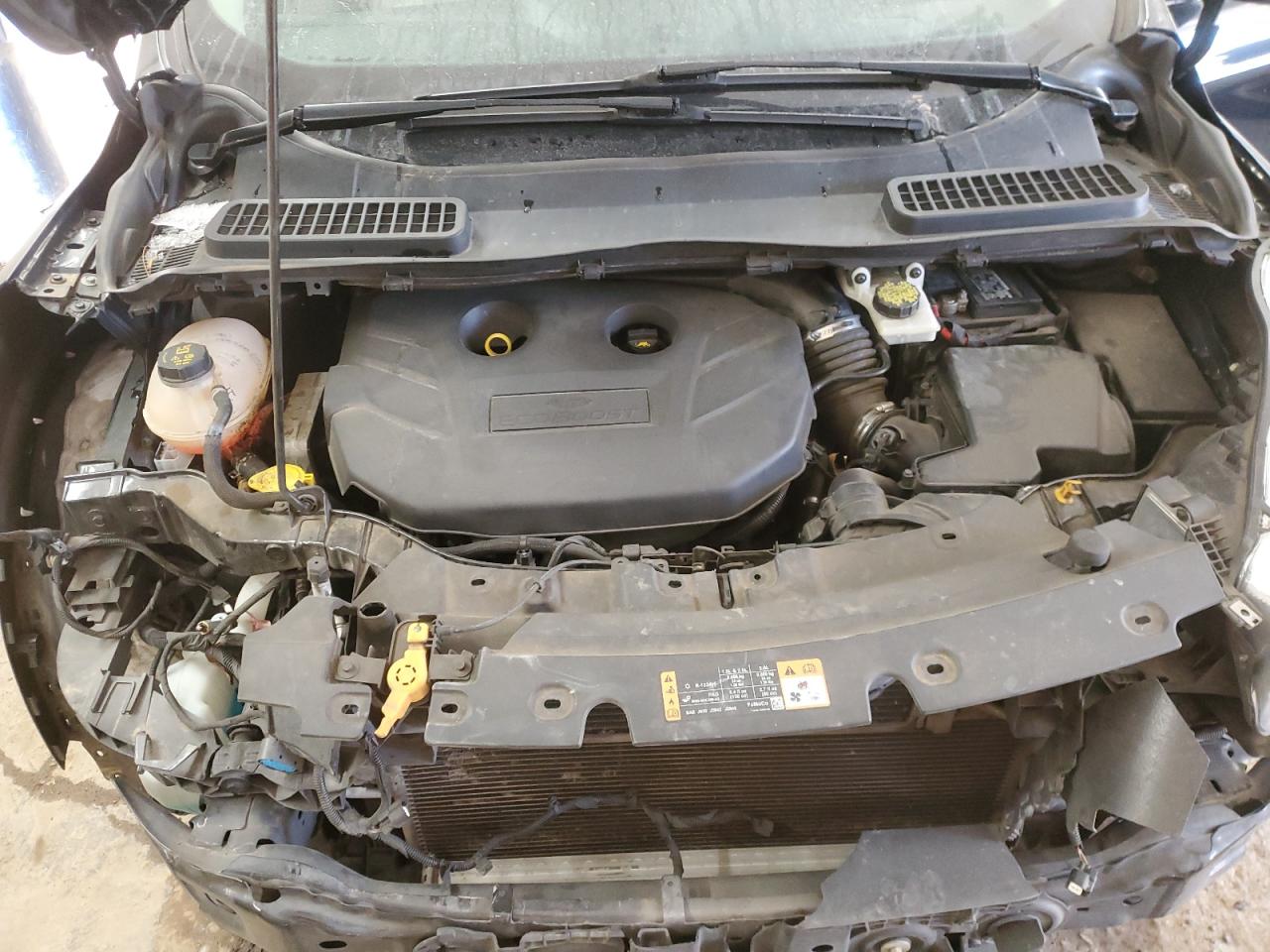 2017 Ford Escape VIN 1FMCU0J93HUA48784 Copart auction photo, front end damage thumbnail 12