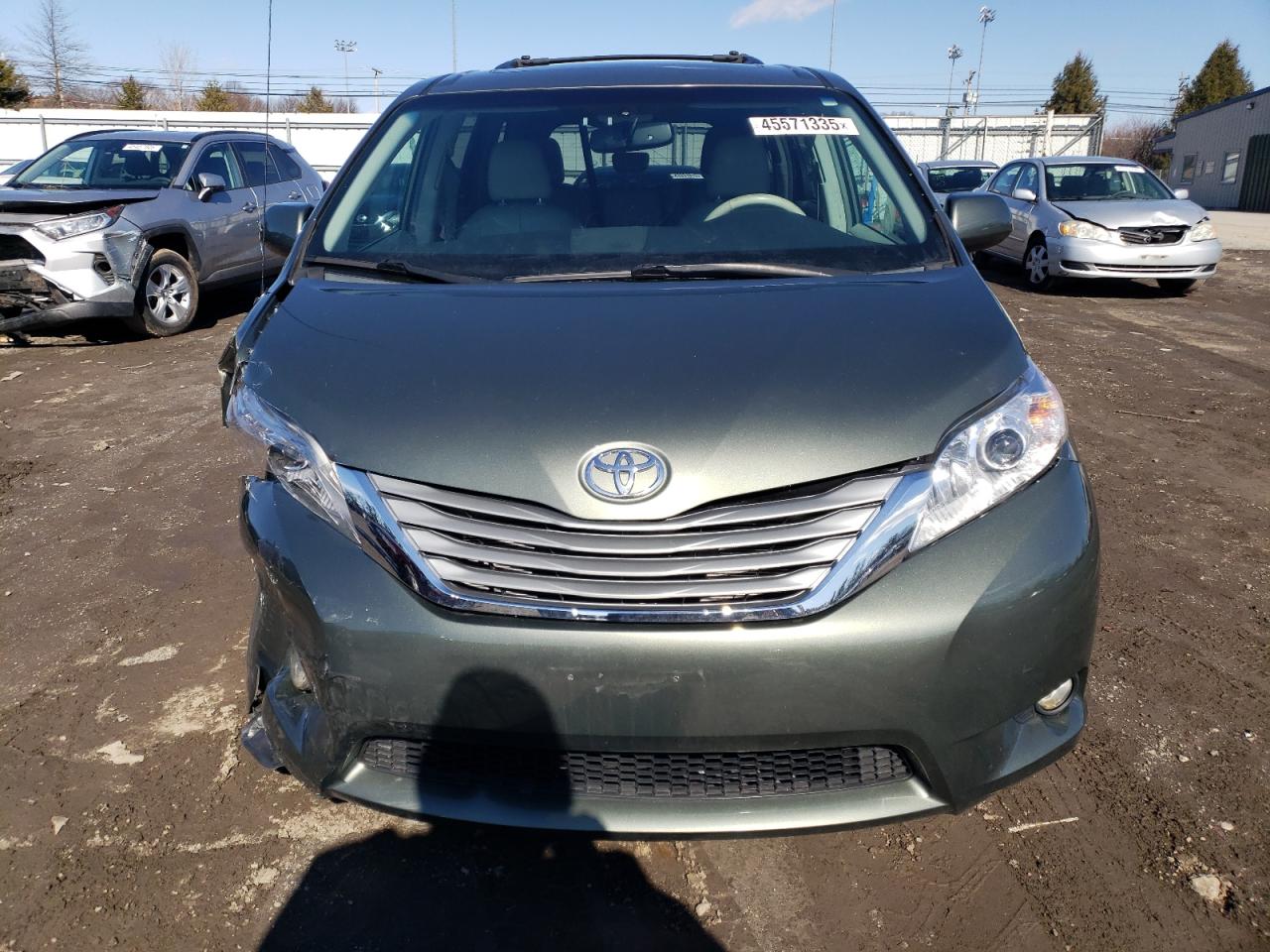 2012 Toyota Sienna VIN 5TDYK3DC9CS195035 Copart auction photo, side damage thumbnail 5