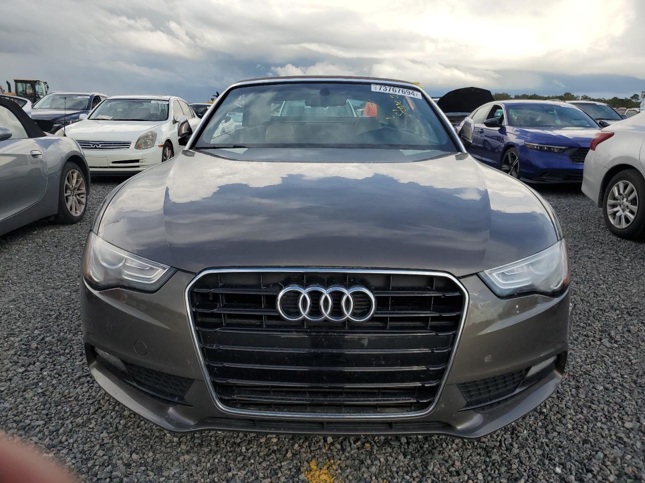 2014 Audi A5 VIN WAUAFAFH2EN000207 Copart auction photo, water/flood damage thumbnail 5