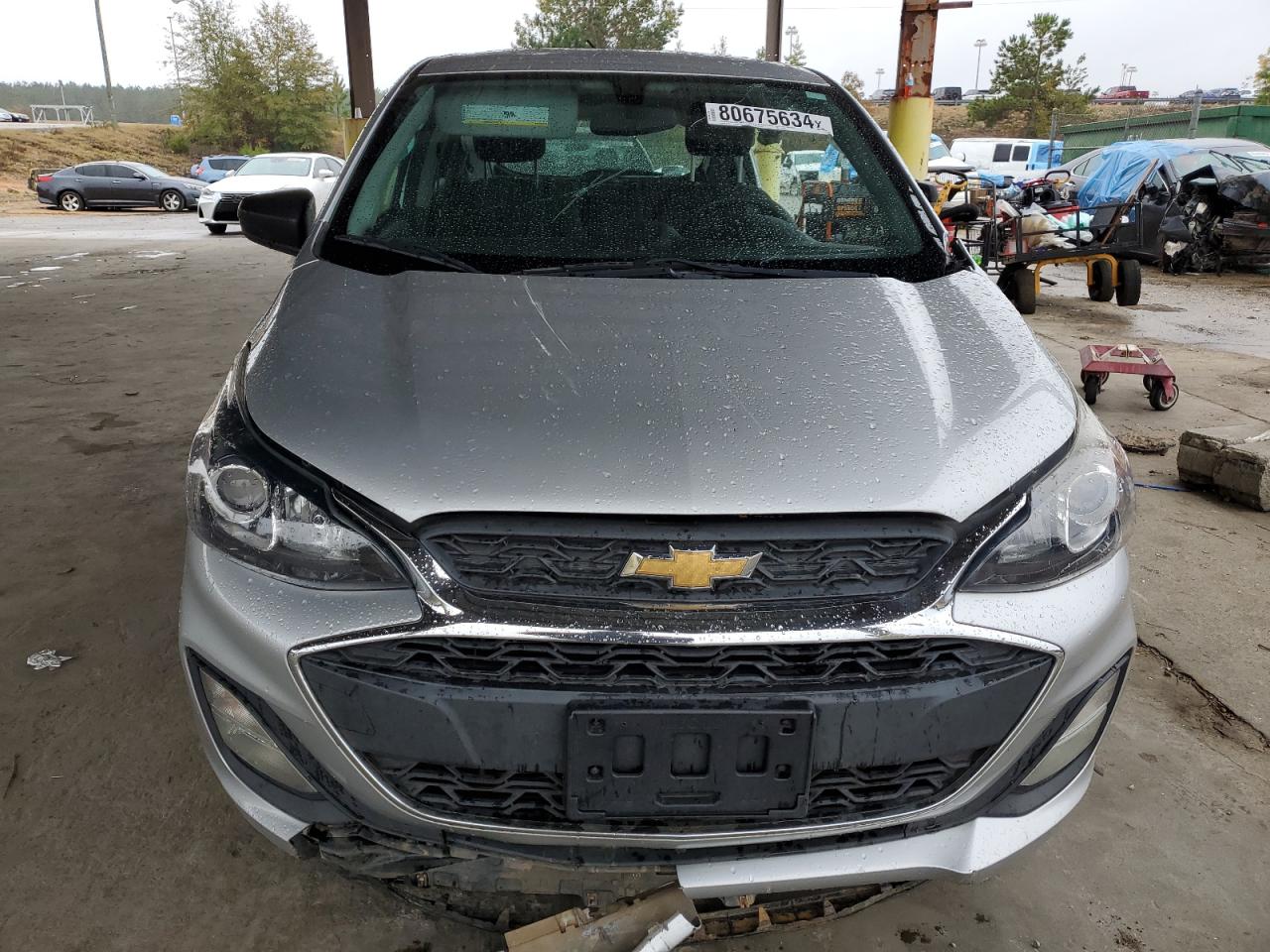 2019 Chevrolet Spark VIN KL8CB6SA1KC735631 Copart auction photo, side / front end damage thumbnail 5