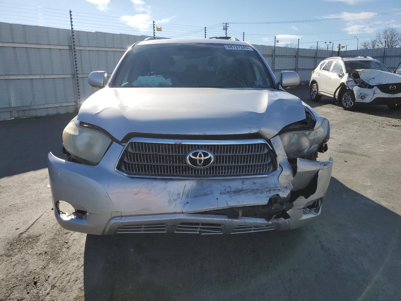 2009 Toyota Highlander VIN JTEEW41A192035100 Copart auction photo, front end / rear end damage thumbnail 5