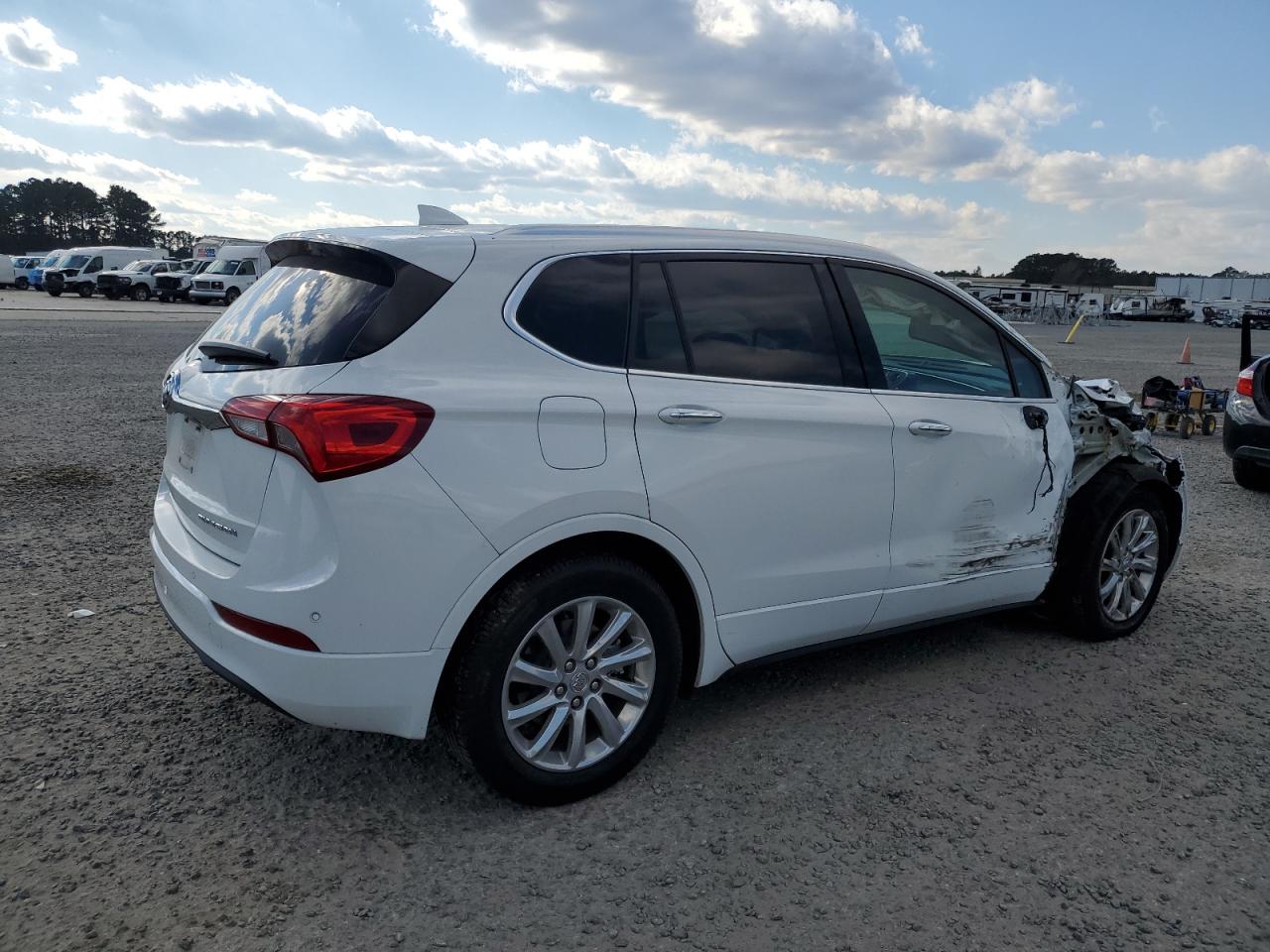 2020 Buick Envision VIN LRBFXCSA4LD167065 Copart auction photo, front end / side damage thumbnail 3