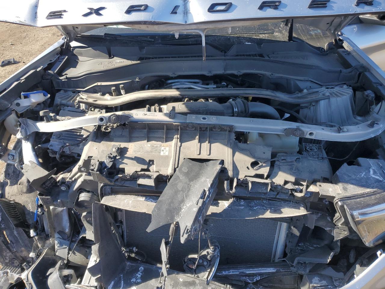 2020 Ford Explorer VIN 1FM5K8GC6LGC76687 Copart auction photo, front end / side damage thumbnail 14