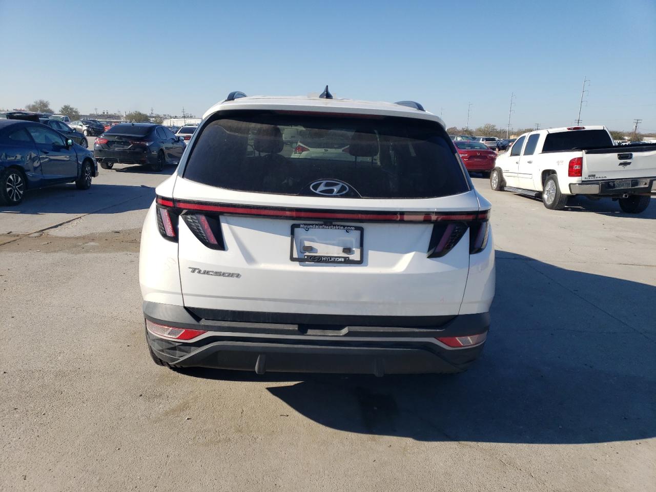 2022 Hyundai Tucson VIN 5NMJB3AE2NH073789 Copart auction photo, side / front end damage thumbnail 6