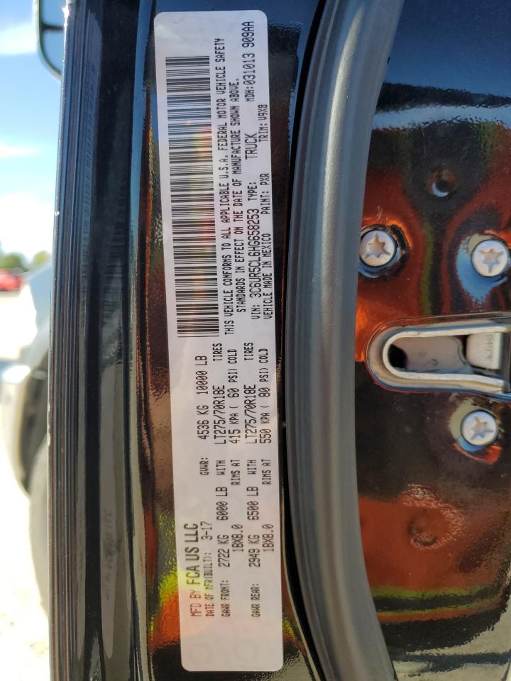 2017 Dodge RAM VIN 3C6UR5CL6HG658253 Copart auction photo, front end / minor dent/scratches damage thumbnail 13