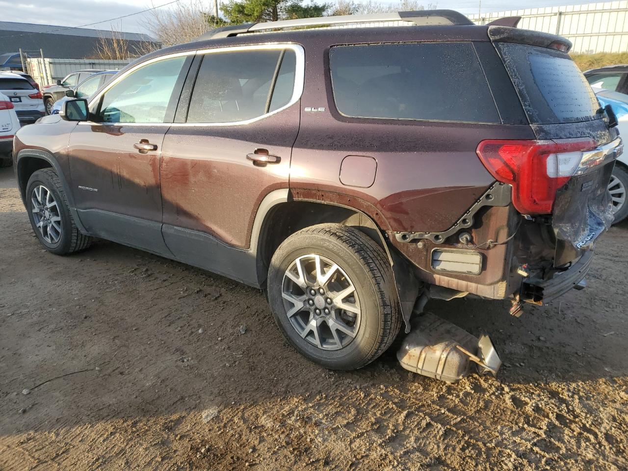 2021 GMC Acadia VIN 1GKKNKLS6MZ114724 Copart auction photo, rear end / minor dent/scratches damage thumbnail 2