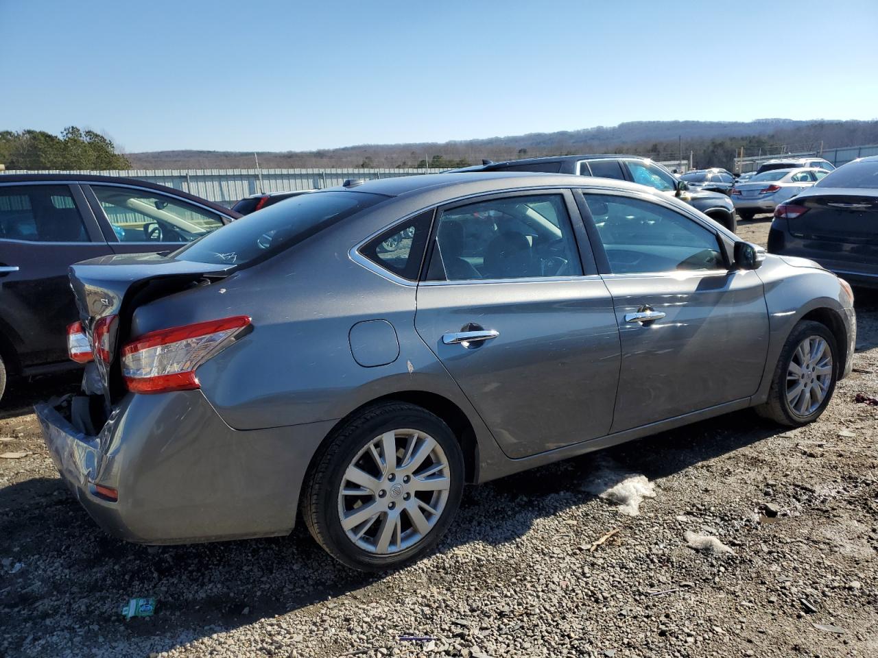 2015 Nissan Sentra VIN 3N1AB7AP3FY329666 Copart auction photo, rear end damage thumbnail 3