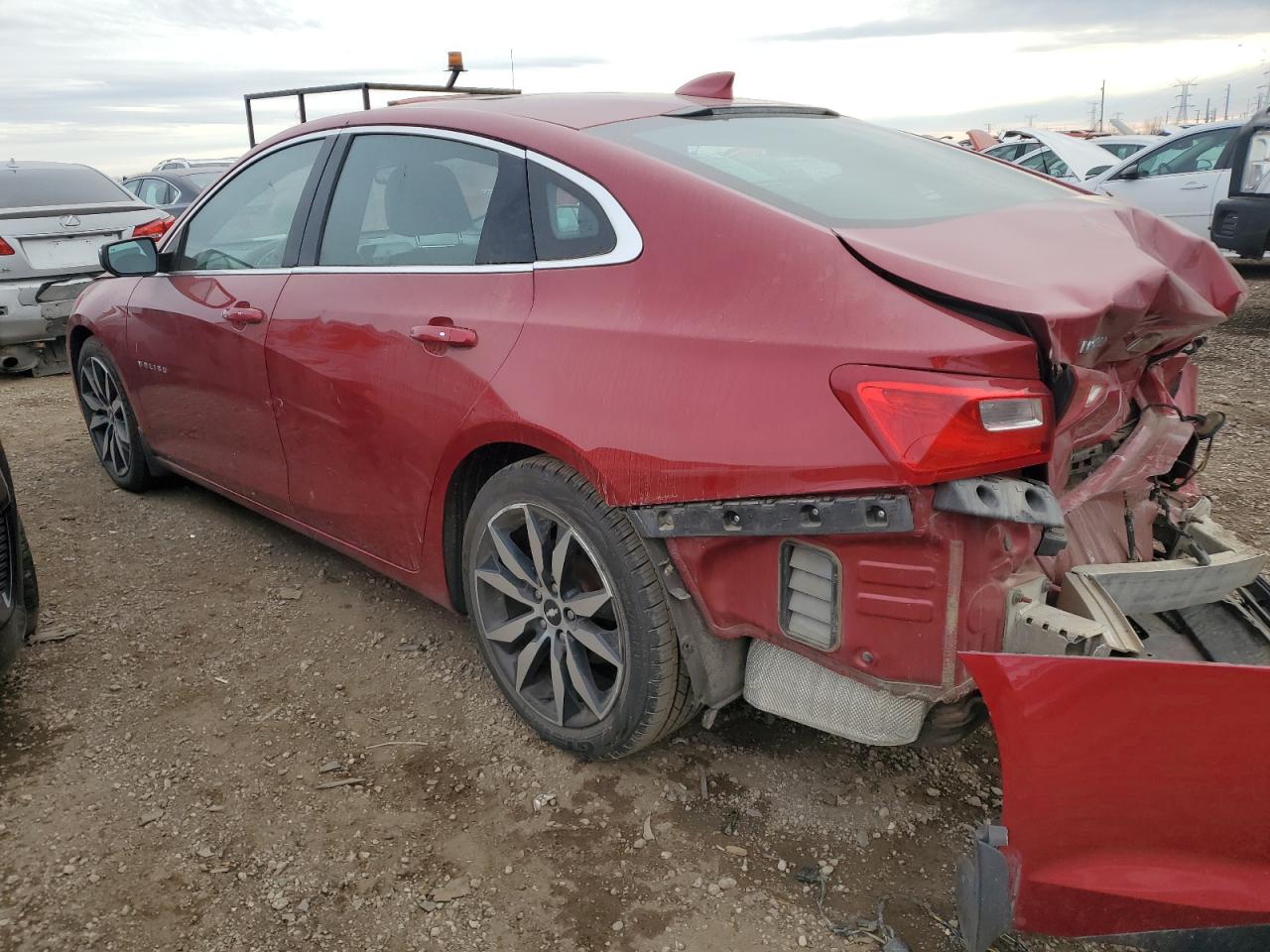 2016 Chevrolet Malibu VIN 1G1ZE5ST1GF208434 Copart auction photo, rear end / side damage thumbnail 2