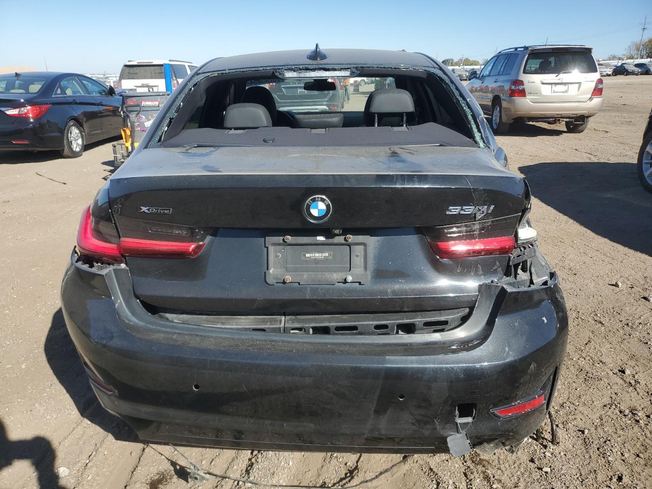2020 BMW 3er VIN WBA5R7C0XLFH46702 Copart auction photo, rear end damage thumbnail 6
