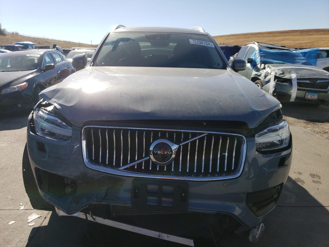 2021 Volvo XC90 VIN YV4102PK8M1704922 Copart auction photo, front end / side damage thumbnail 5