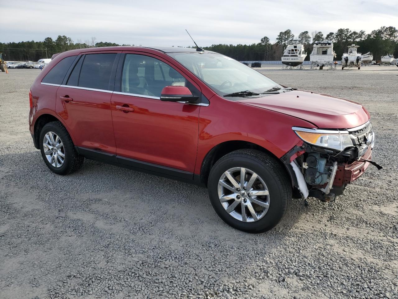 2014 Ford Edge VIN 2FMDK4KCXEBB74024 Copart auction photo, front end damage thumbnail 4