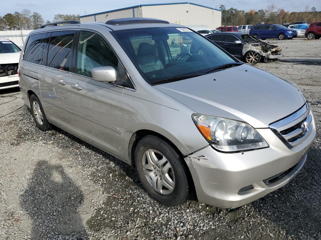 2007 Honda Odyssey VIN 5FNRL38667B449428 Copart auction photo, front end damage thumbnail 4
