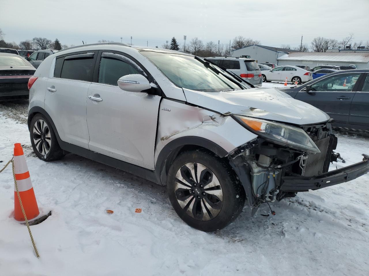 2012 KIA Sportage VIN KNDPCCA60C7267399 Copart auction photo, front end damage thumbnail 4