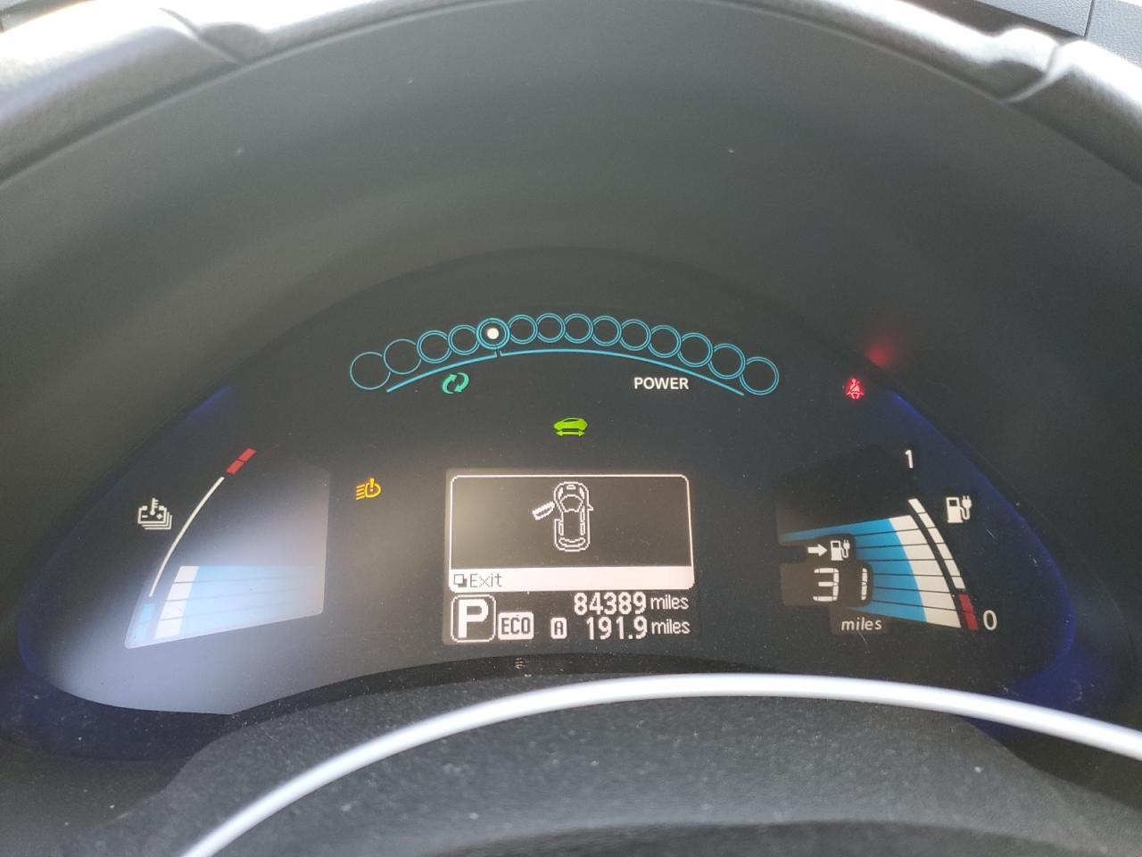2013 Nissan Leaf VIN 1N4AZ0CP7DC409707 Copart auction photo, front end / side damage thumbnail 9