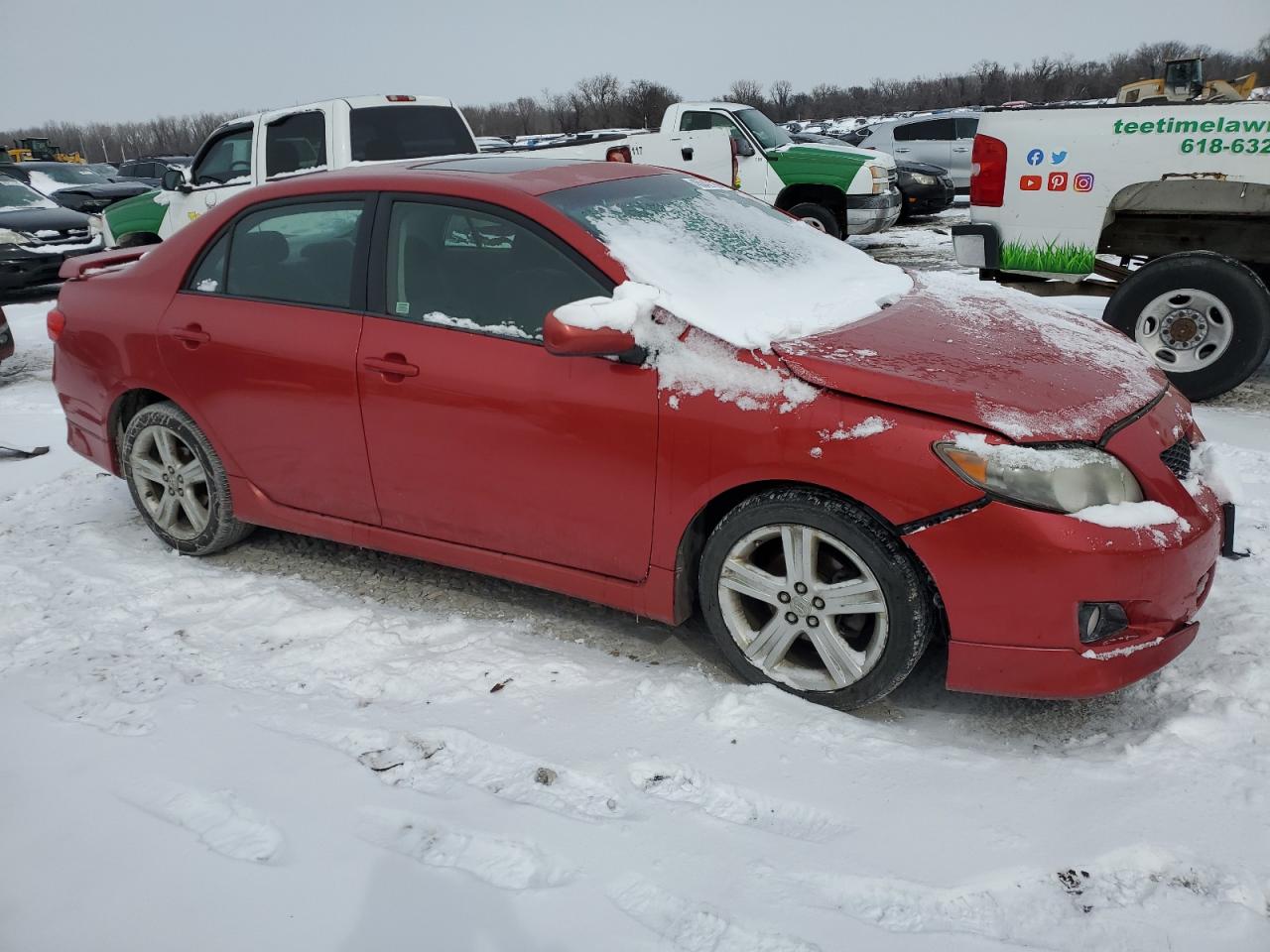 2009 Toyota Corolla VIN 1NXBE40E59Z102022 Copart auction photo, front end damage thumbnail 4