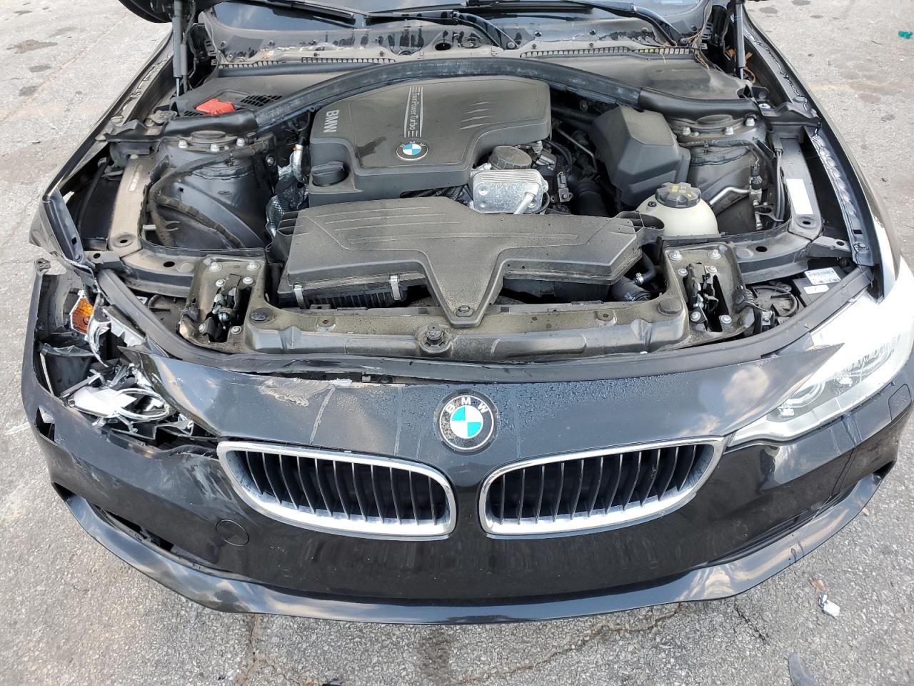 2015 BMW 4er VIN WBA4A7C5XFD414903 Copart auction photo, front end damage thumbnail 11