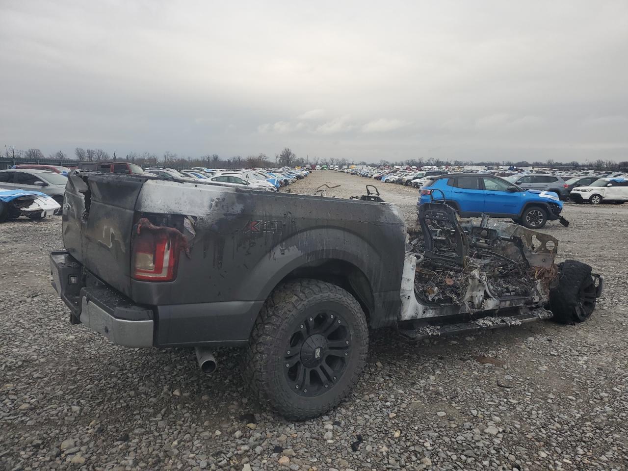 2015 Ford F-150 VIN 1FTEW1EG3FKE62694 Copart auction photo, burn damage thumbnail 3