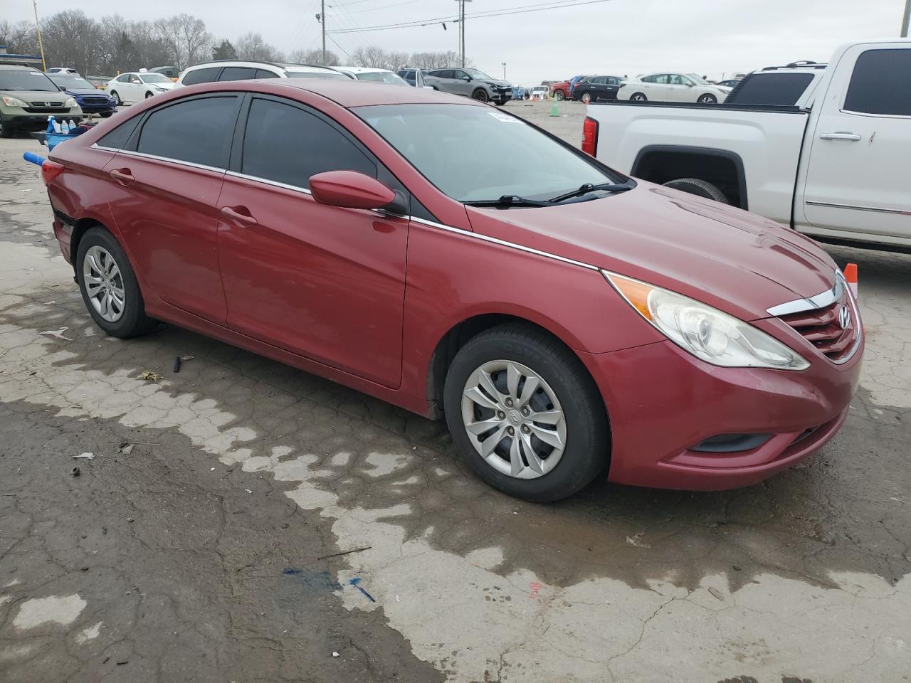 2012 Hyundai Sonata VIN 5NPEB4AC0CH380321 Copart auction photo, rear end / side damage thumbnail 4