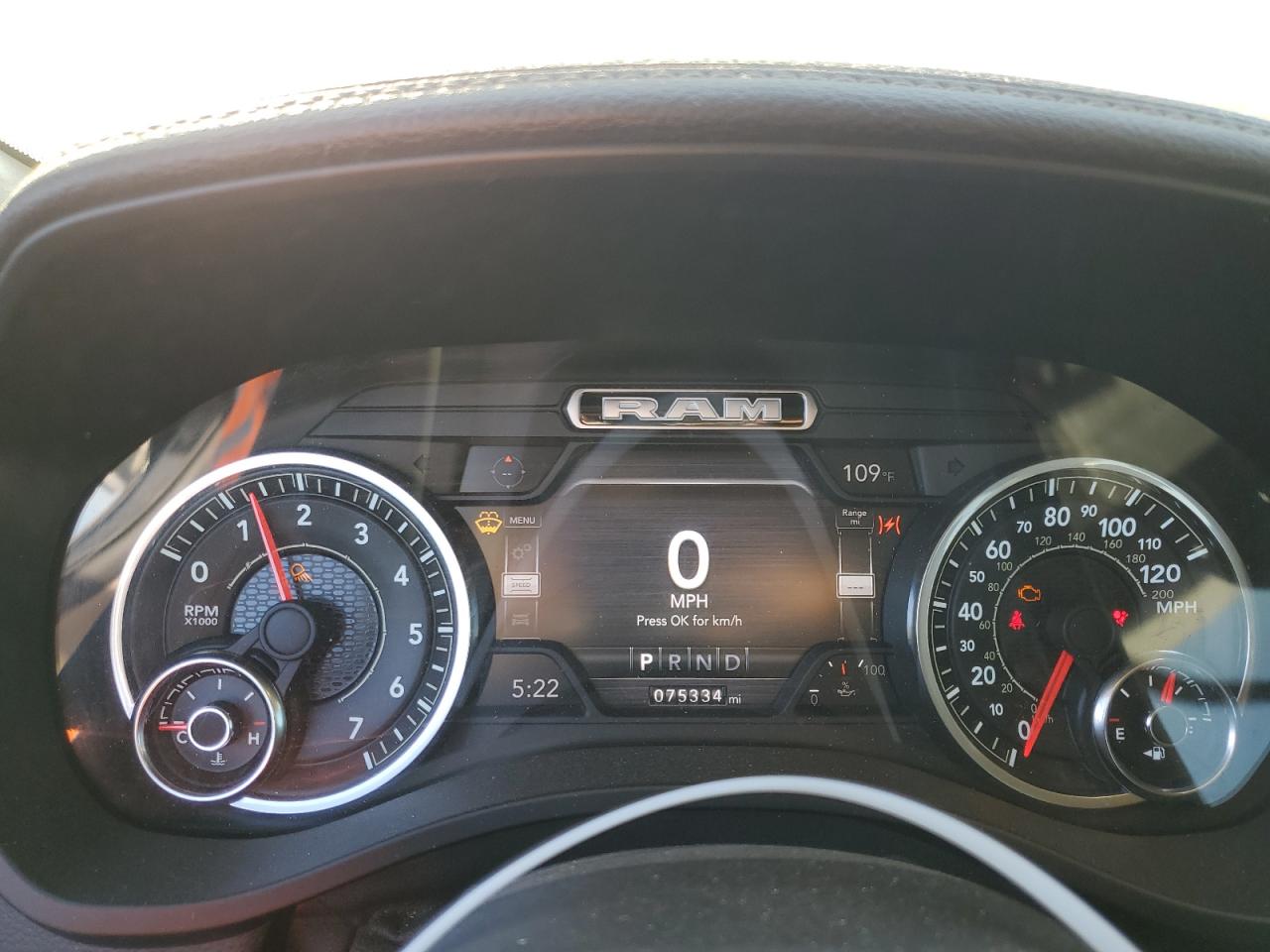 2020 RAM 1500 VIN 1C6SRFJT3LN170961 Copart auction photo, front end damage thumbnail 9