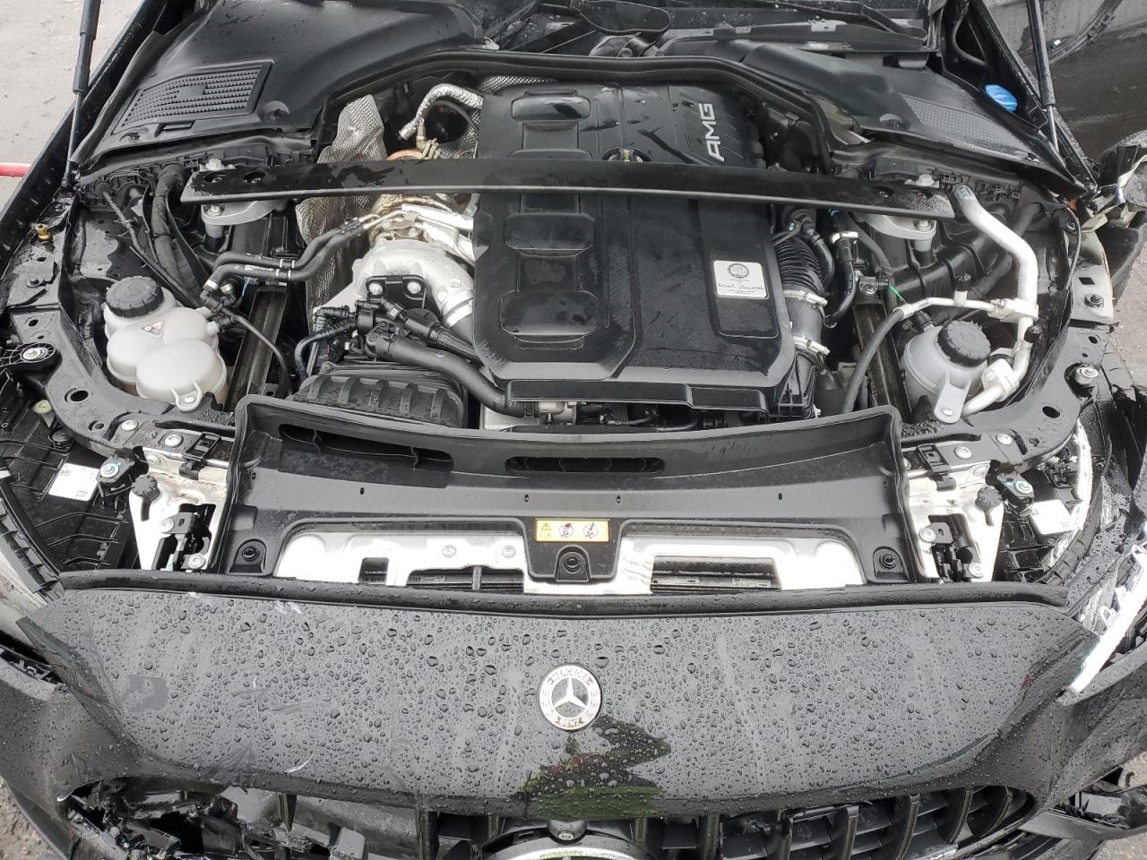 2023 Mercedes-Benz C-klasse VIN W1KAF8HB9PR105901 Copart auction photo, front end / side damage thumbnail 11