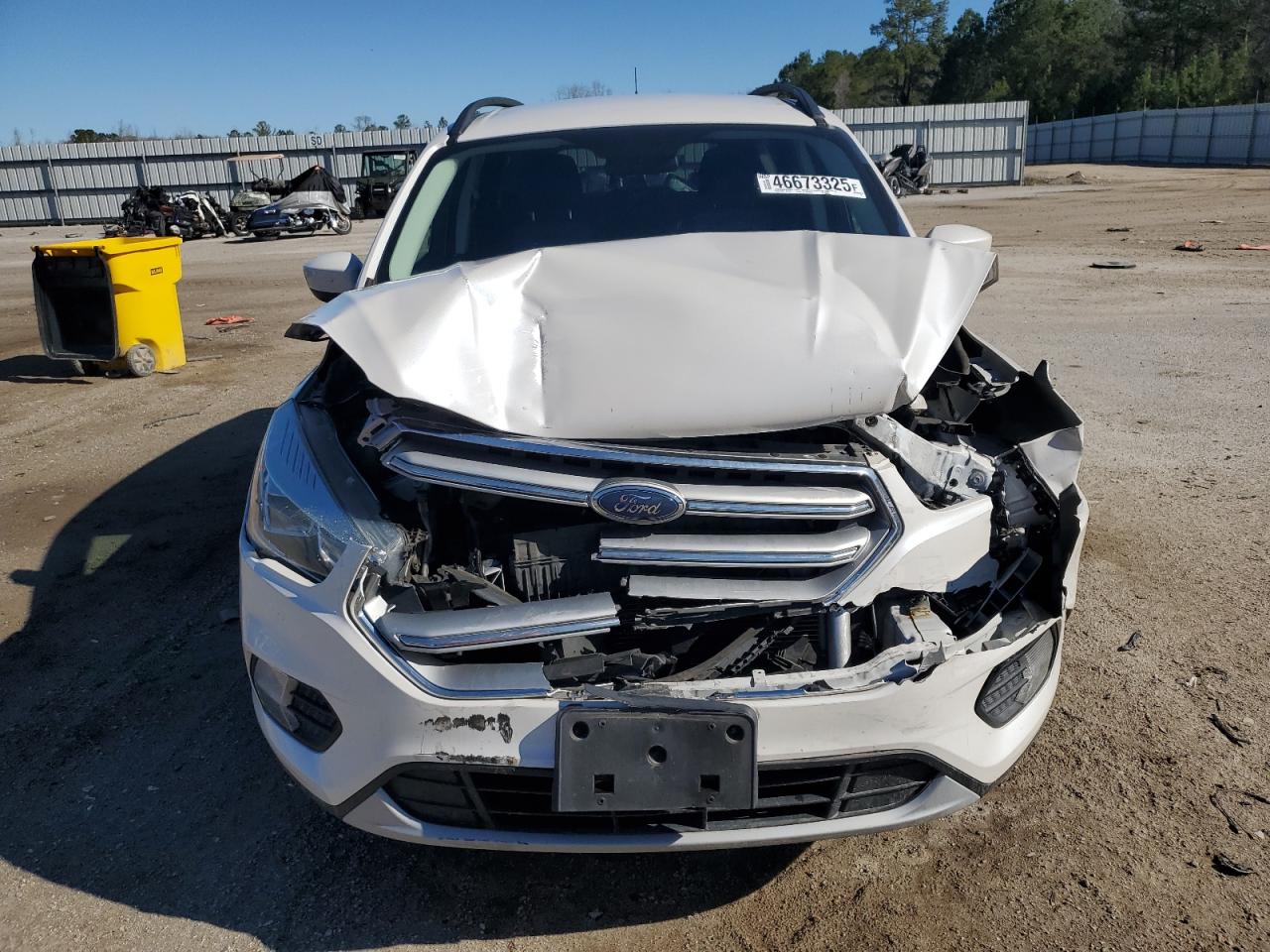2017 Ford Escape VIN 1FMCU0GD6HUD26637 Copart auction photo, front end damage thumbnail 5