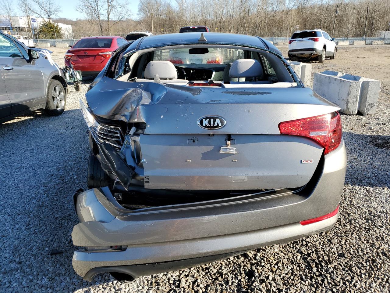 2013 KIA Optima VIN 5XXGM4A76DG244326 Copart auction photo, rear end / front end damage thumbnail 6