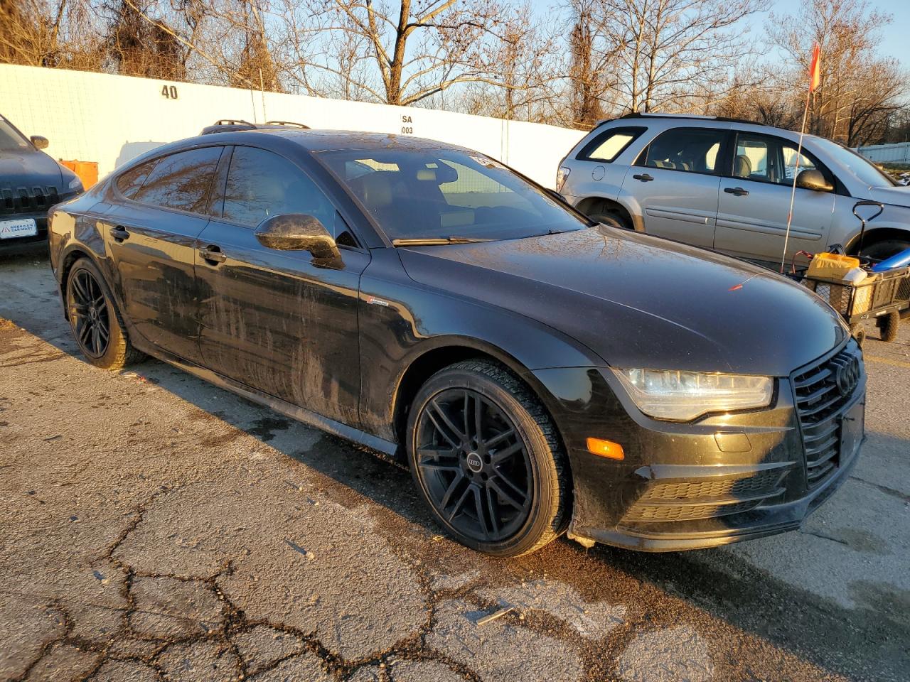 2016 Audi A7 VIN WAUWGAFC8GN073186 Copart auction photo, all over damage thumbnail 4