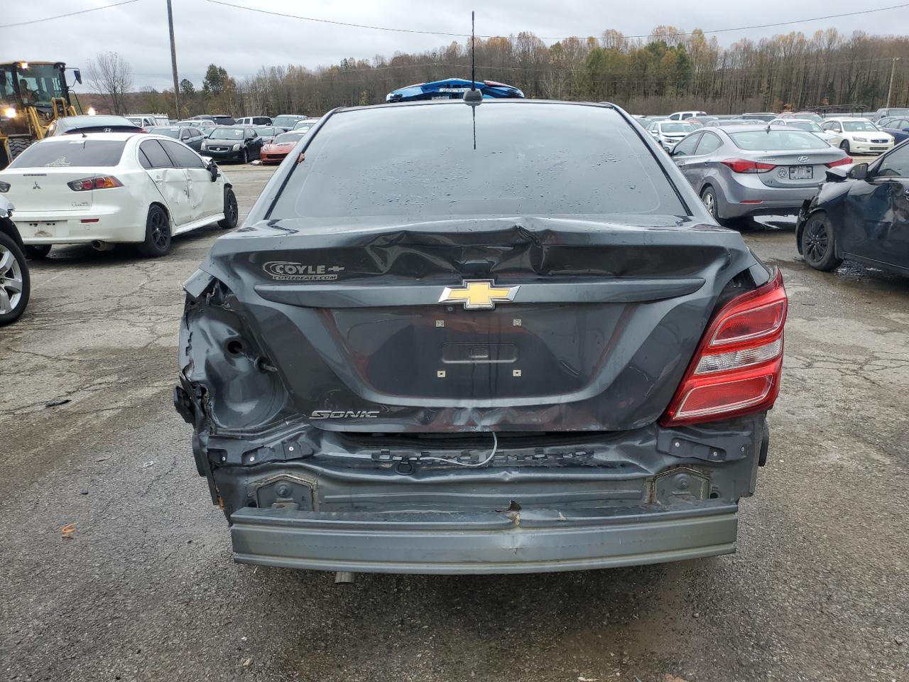 2018 Chevrolet Sonic VIN 1G1JB5SH6J4129328 Copart auction photo, rear end damage thumbnail 6