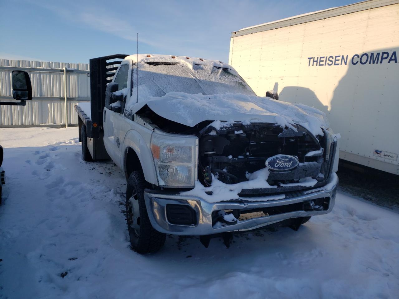 2011 Ford F350 VIN 1FDRF3HT3BEC42529 Copart auction photo, front end damage thumbnail 4