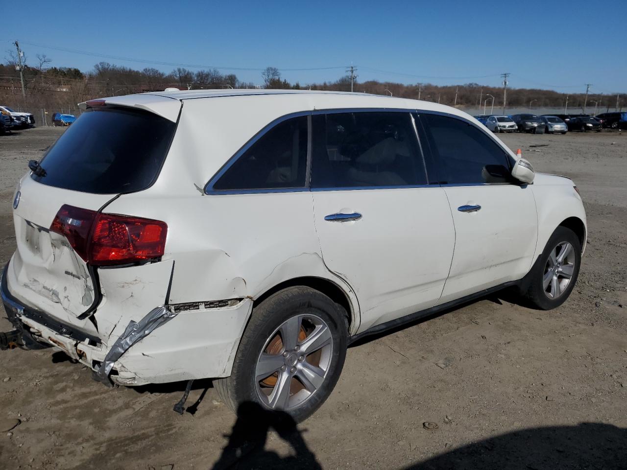 2012 Acura MDX VIN 2HNYD2H30CH504754 Copart auction photo, rear end damage thumbnail 3