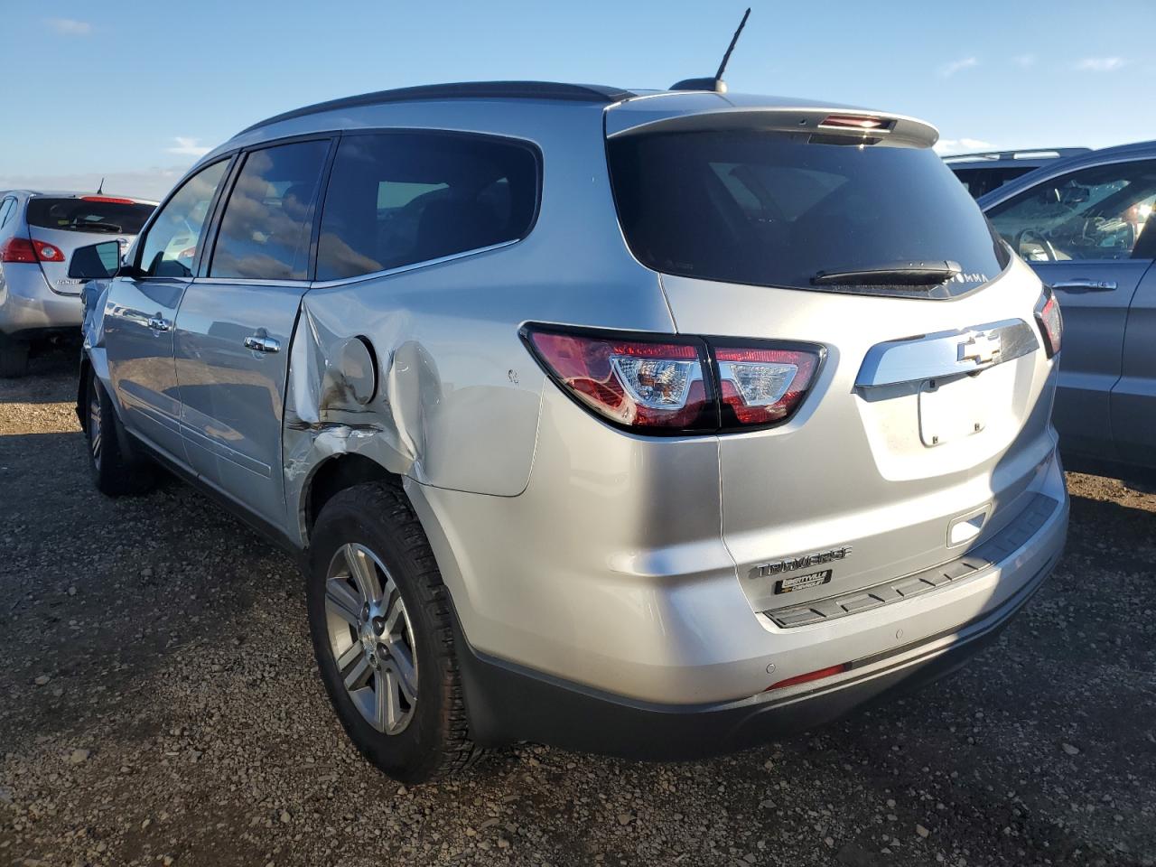 2017 Chevrolet Traverse VIN 1GNKRGKD8HJ148403 Copart auction photo, front end / rear end damage thumbnail 2