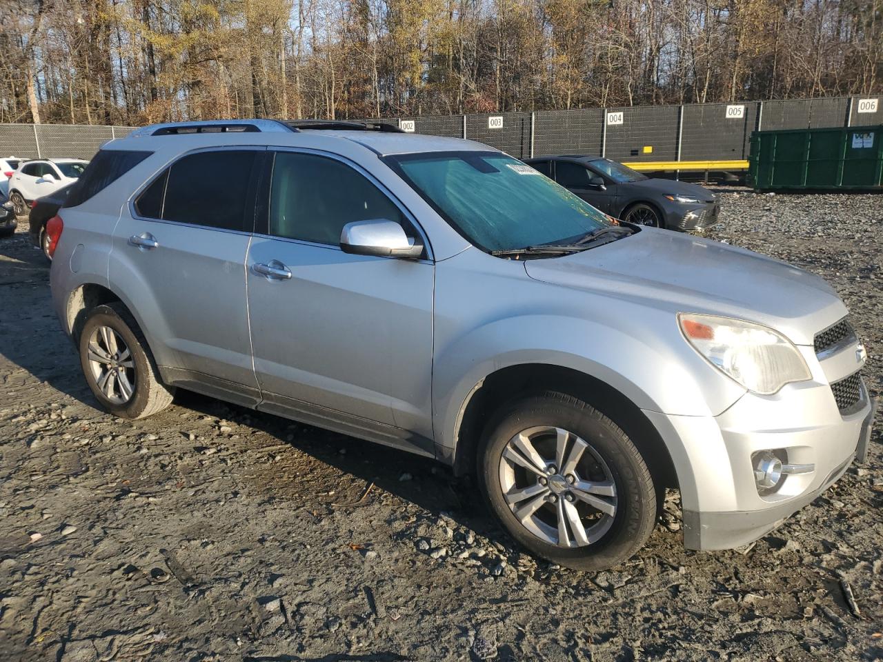 2012 Chevrolet Equinox VIN 2GNFLGE51C6215131 Copart auction photo, front end / side damage thumbnail 4