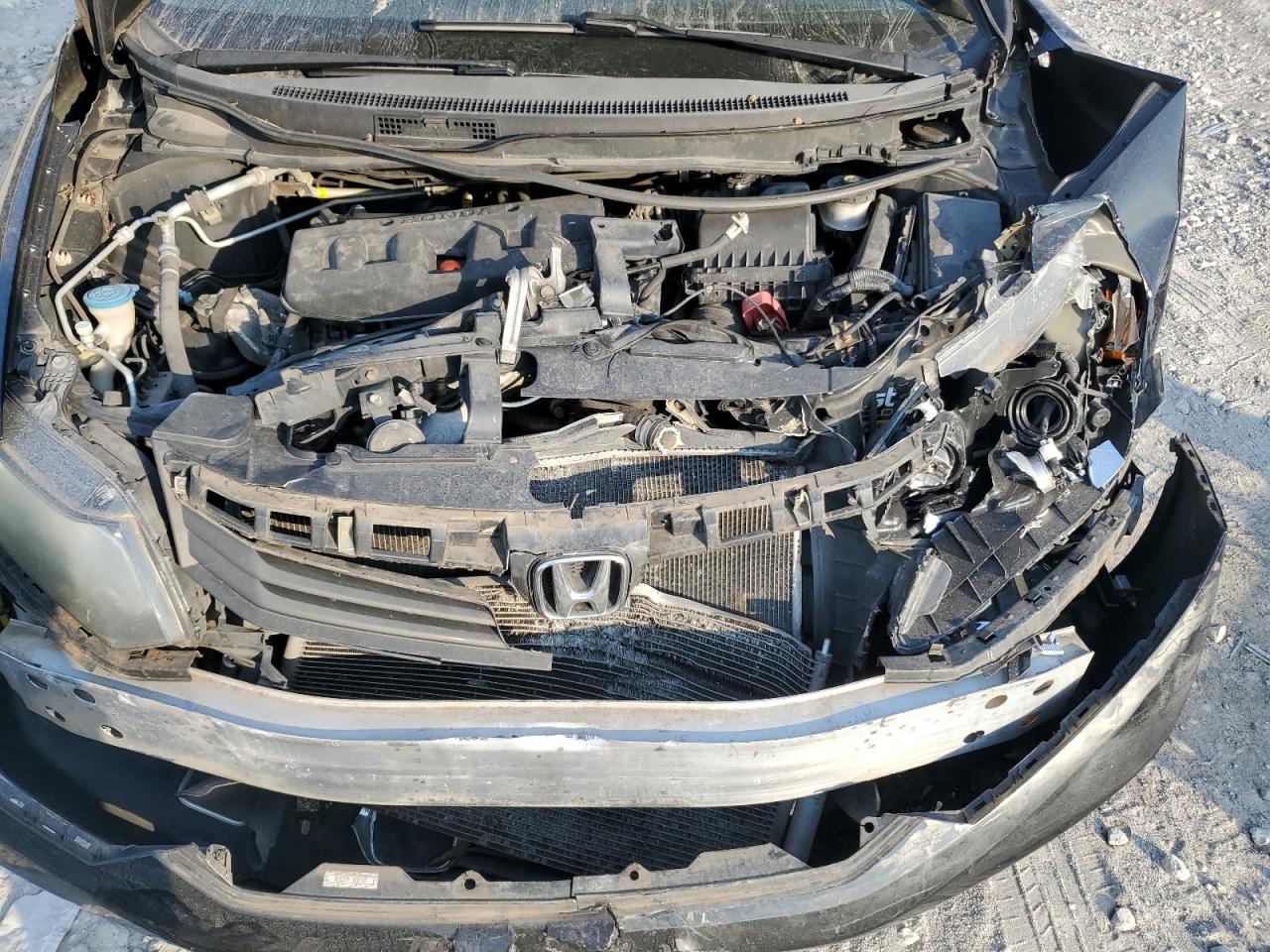 2012 Honda Civic VIN 2HGFB2F80CH321633 Copart auction photo, front end damage thumbnail 13