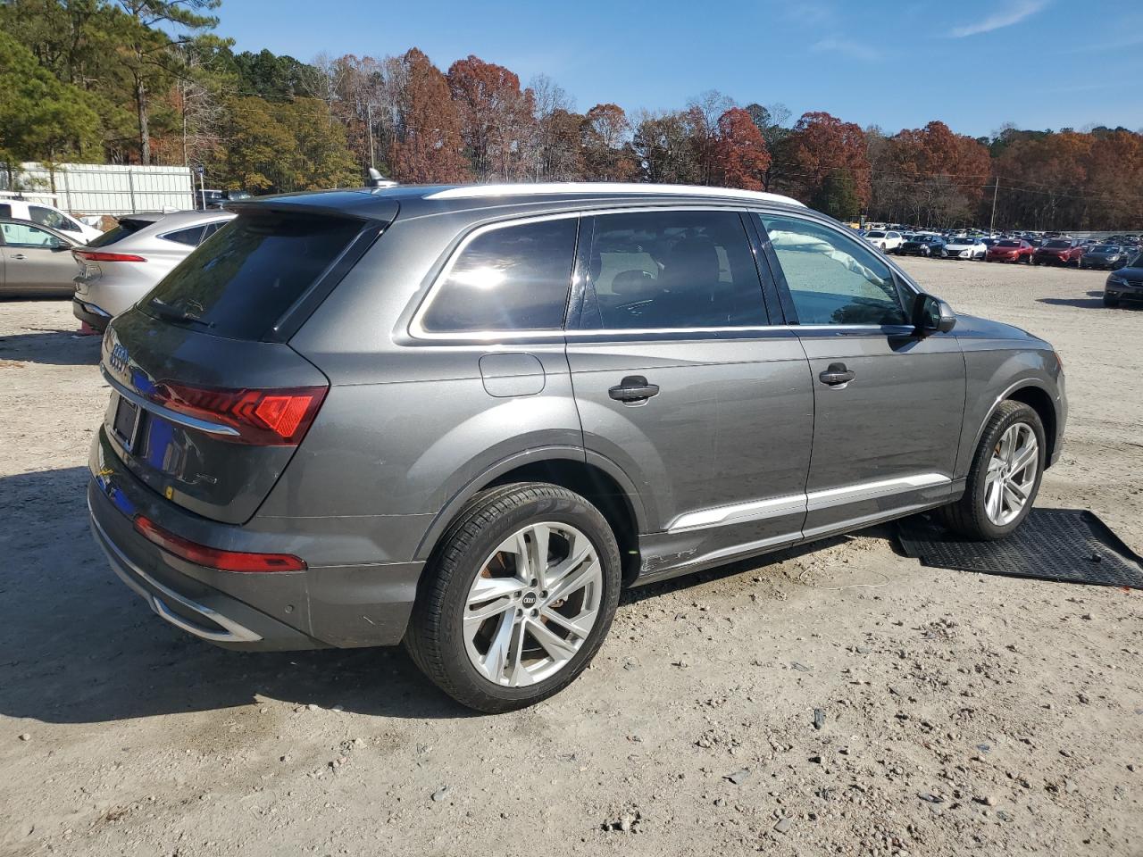2021 Audi Q7 VIN WA1LJAF79MD021734 Copart auction photo, side damage thumbnail 3