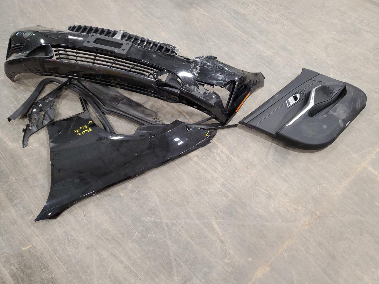 2019 BMW 3er VIN WBA5R7C59KAJ84196 Copart auction photo, front end / side damage thumbnail 12