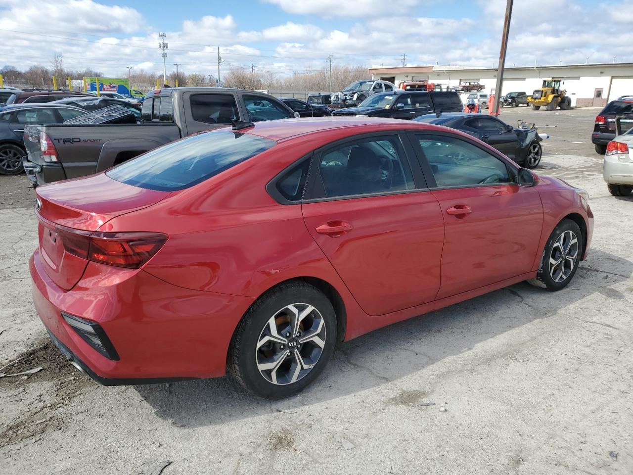 2019 KIA Forte VIN 3KPF24ADXKE083072 Copart auction photo, rear end / minor dent/scratches damage thumbnail 3