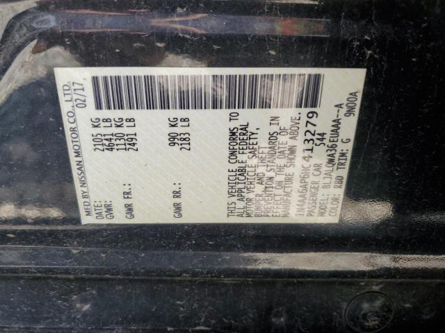 2017 Nissan Maxima VIN 1N4AA6AP6HC413279 Copart auction photo, all over damage thumbnail 12