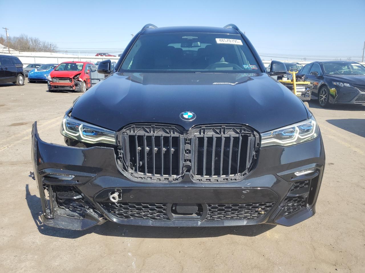 2021 BMW X7 VIN 5UXCX6C02M9E73795 Copart auction photo, front end damage thumbnail 5