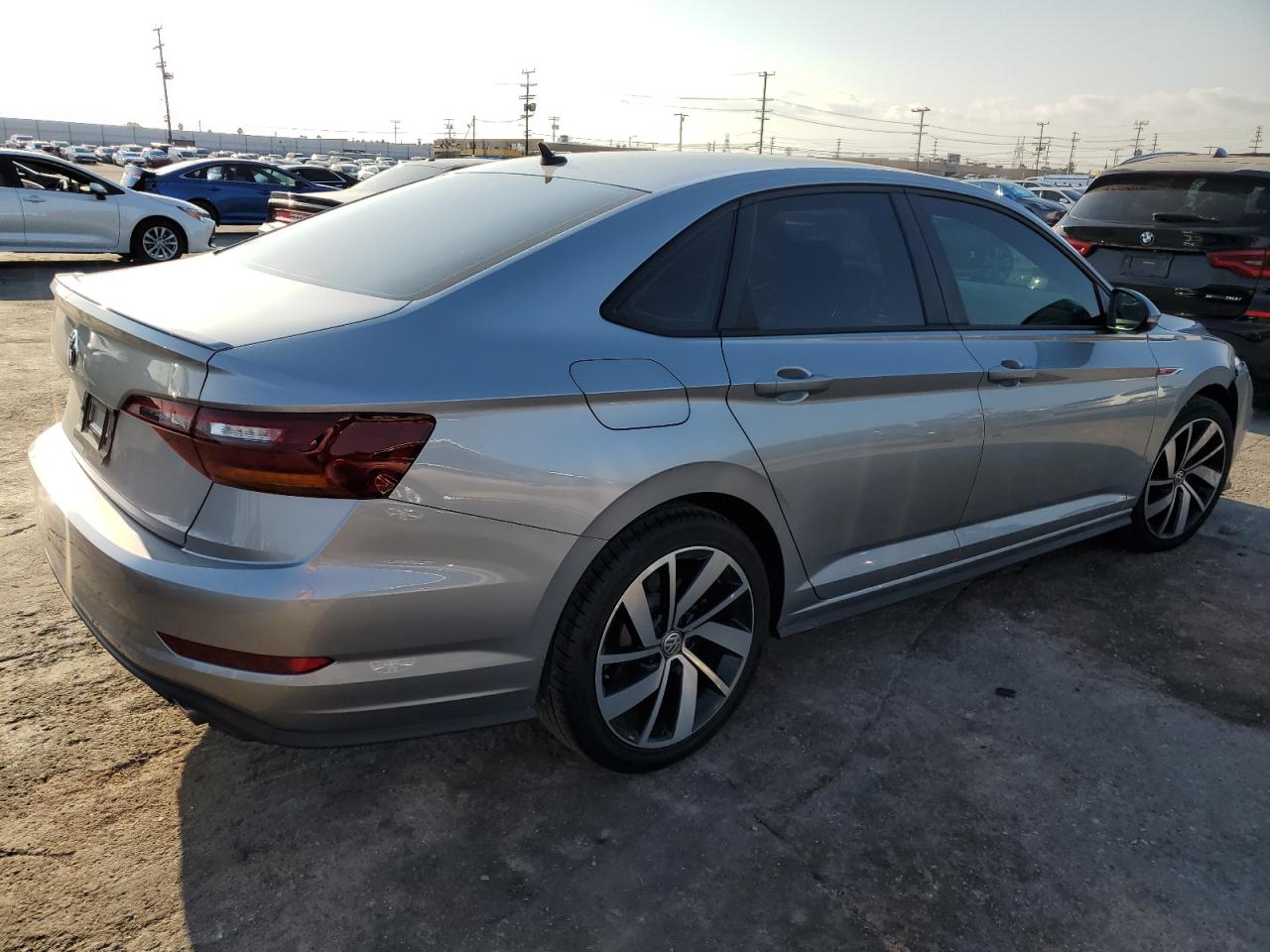 2019 Volkswagen Jetta VIN 3VW6T7BU2KM250881 Copart auction photo, side / front end damage thumbnail 3