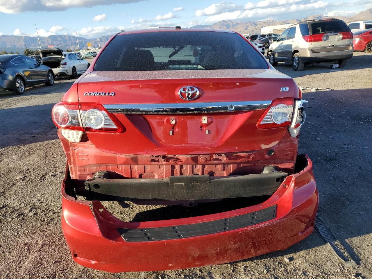 2012 Toyota Corolla VIN 5YFBU4EE3CP012386 Copart auction photo, front end / rear end damage thumbnail 6