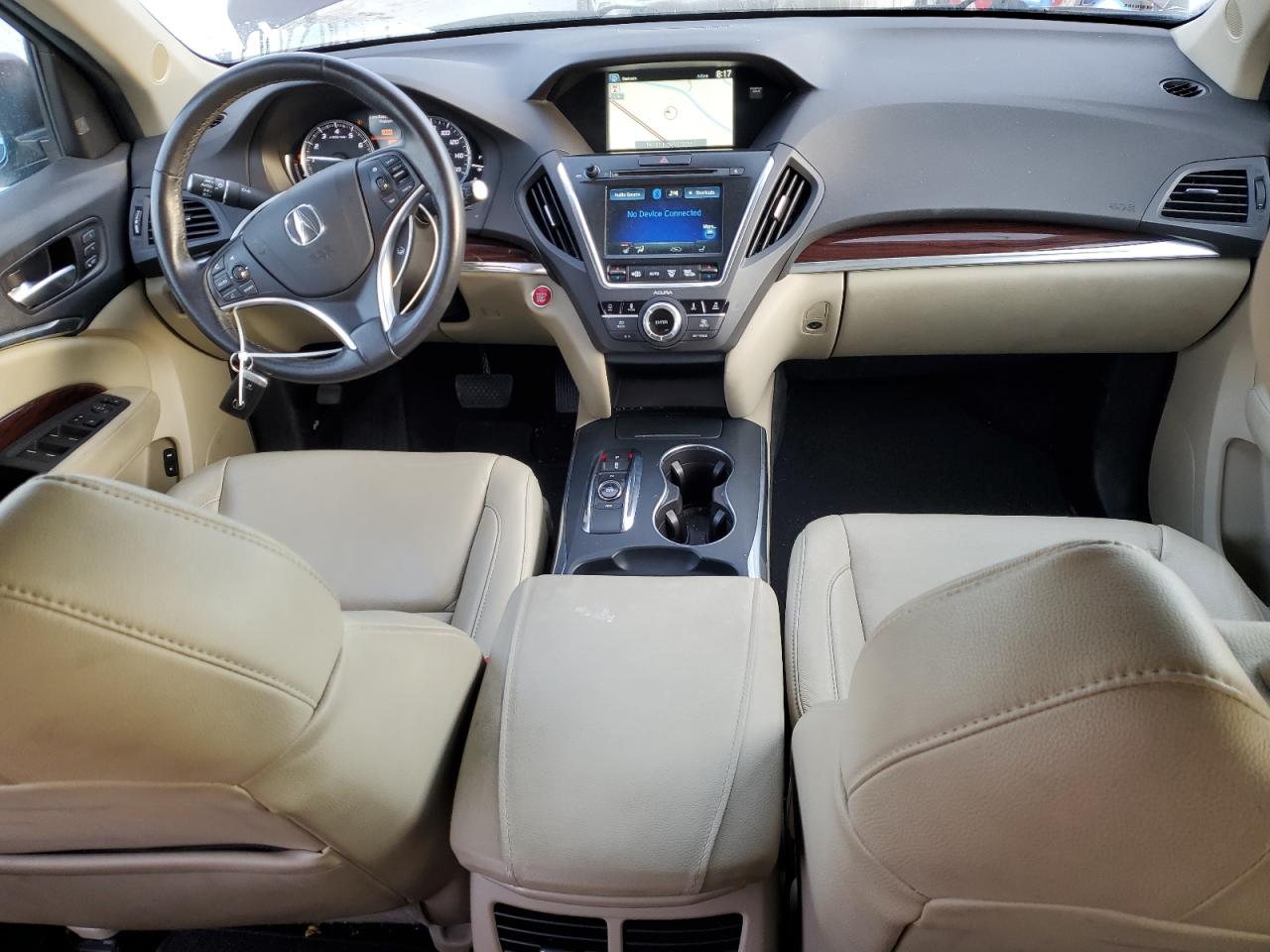 2016 Acura MDX VIN 5FRYD4H48GB048930 Copart auction photo, front end / side damage thumbnail 8