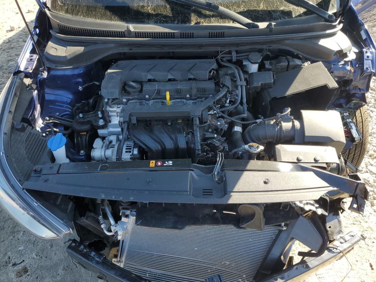 2022 Hyundai Accent VIN 3KPC24A65NE174646 Copart auction photo, front end / side damage thumbnail 11