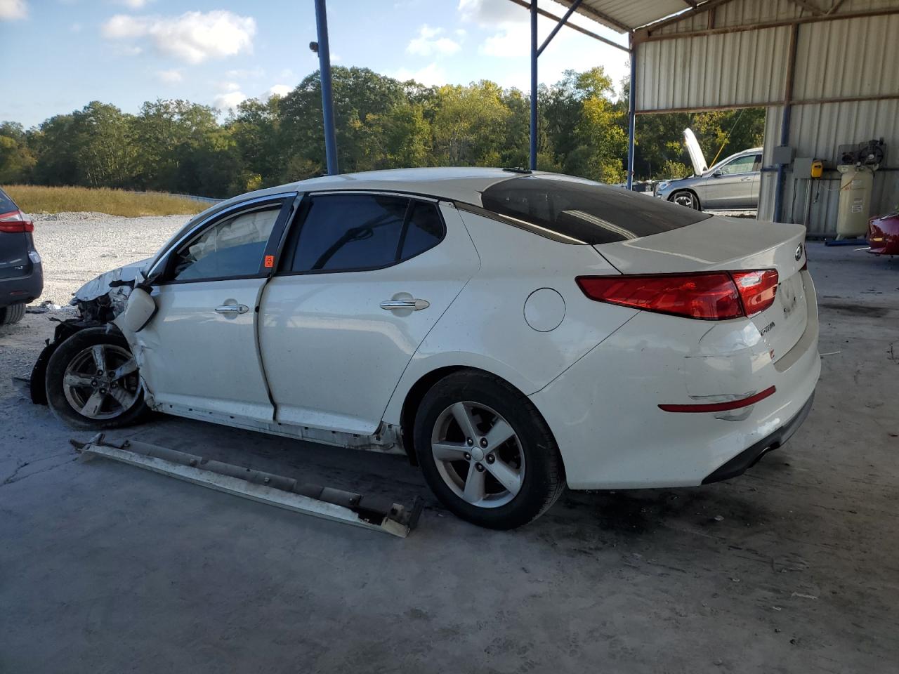 2014 KIA Optima VIN 5XXGM4A78EG307718 Copart auction photo, front end / side damage thumbnail 2