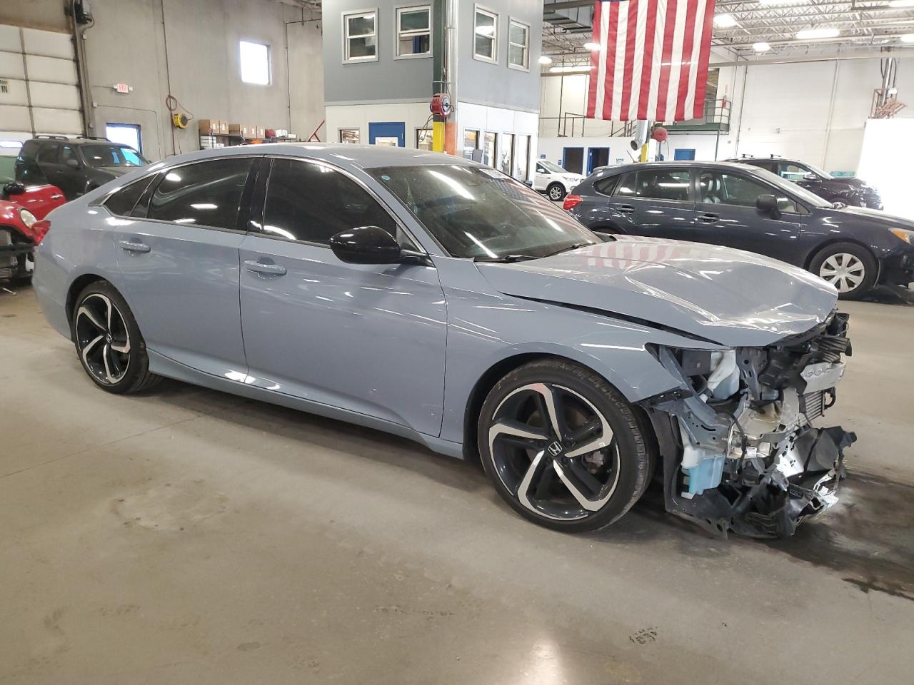 2022 Honda Accord VIN 1HGCV1F31NA051418 Copart auction photo, front end / minor dent/scratches damage thumbnail 4