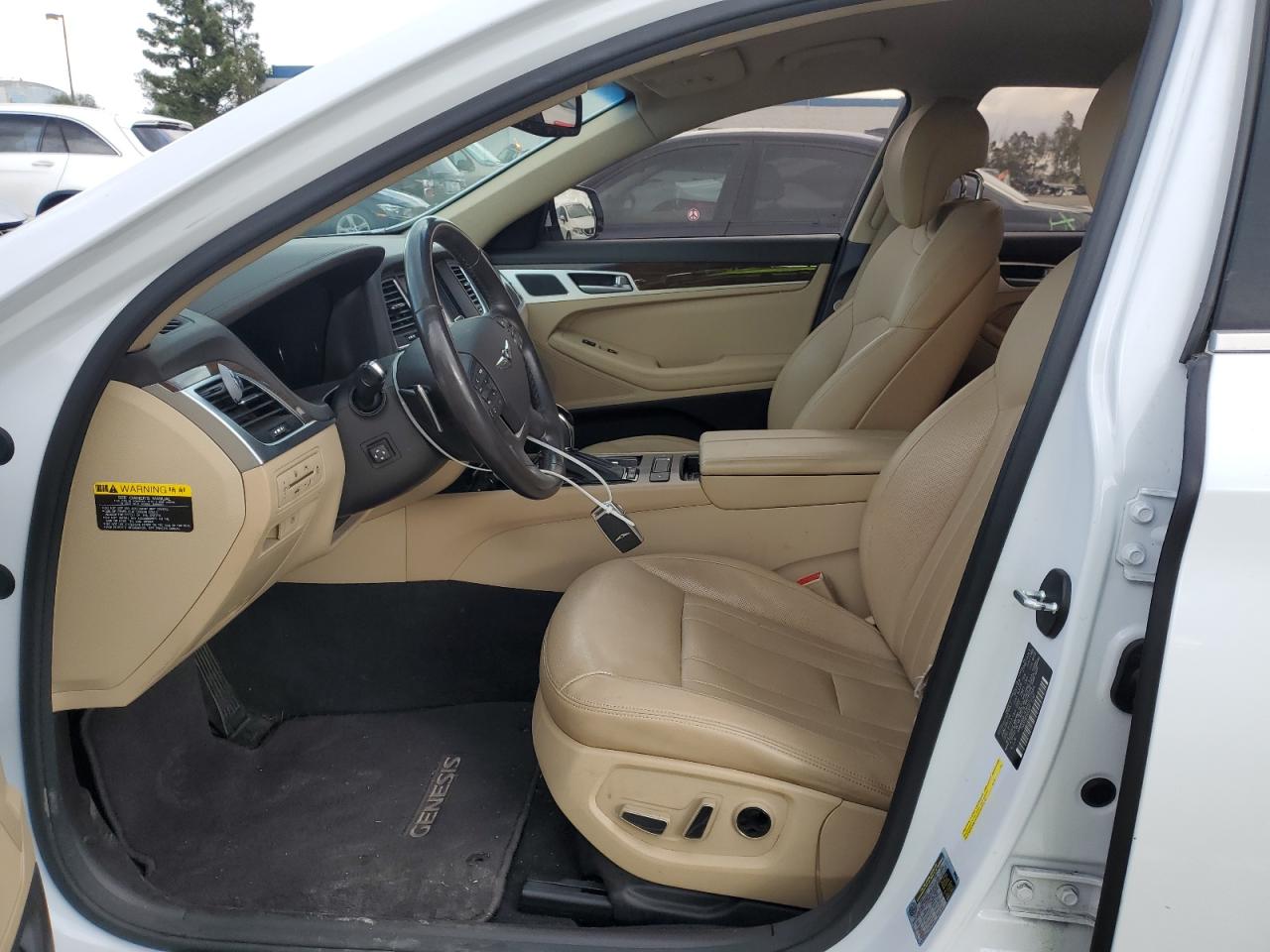 2017 Genesis G80 VIN KMHGN4JEXHU177883 Copart auction photo, rear end damage thumbnail 7